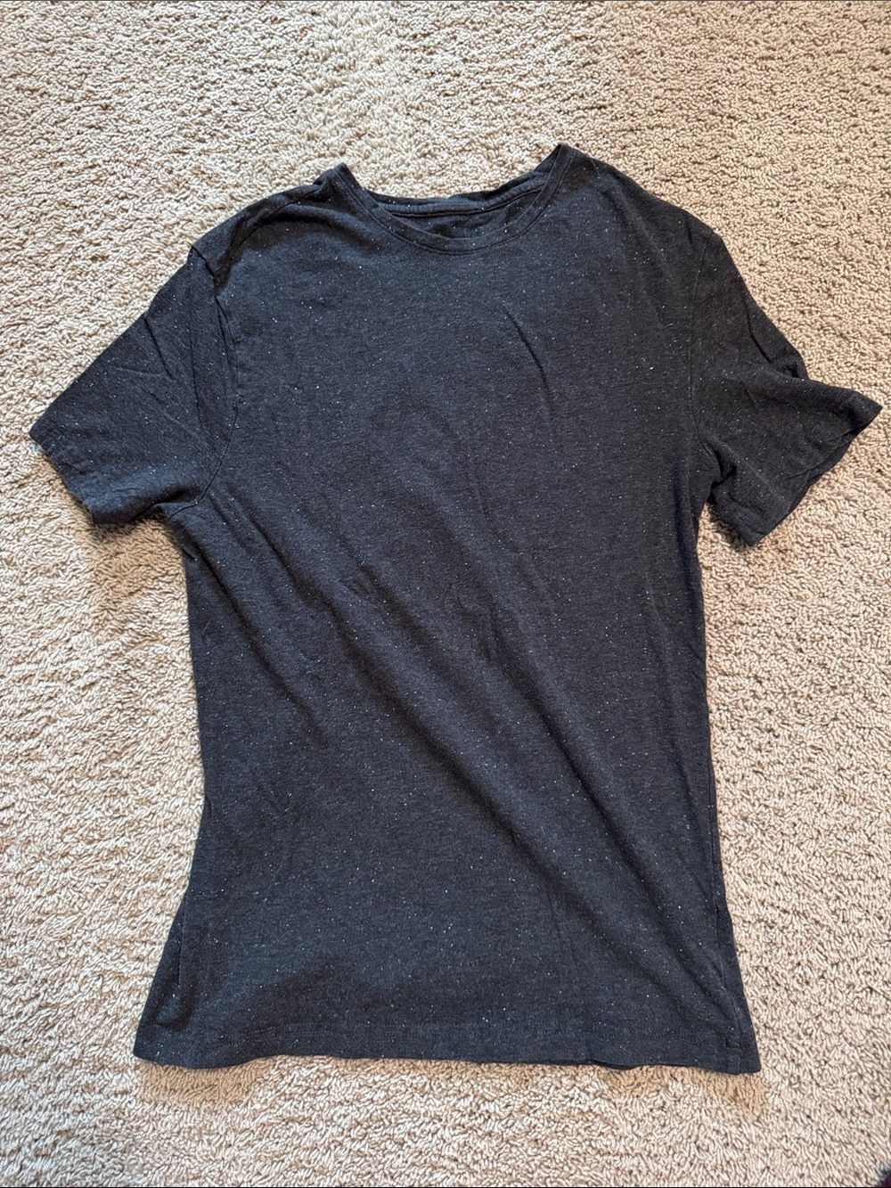 H&M Grey With White Specks Short-Sleeve Crewneck Tee